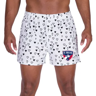 FC Dallas Concepts Sport Epiphany All Over Print Knit Boxers - White
