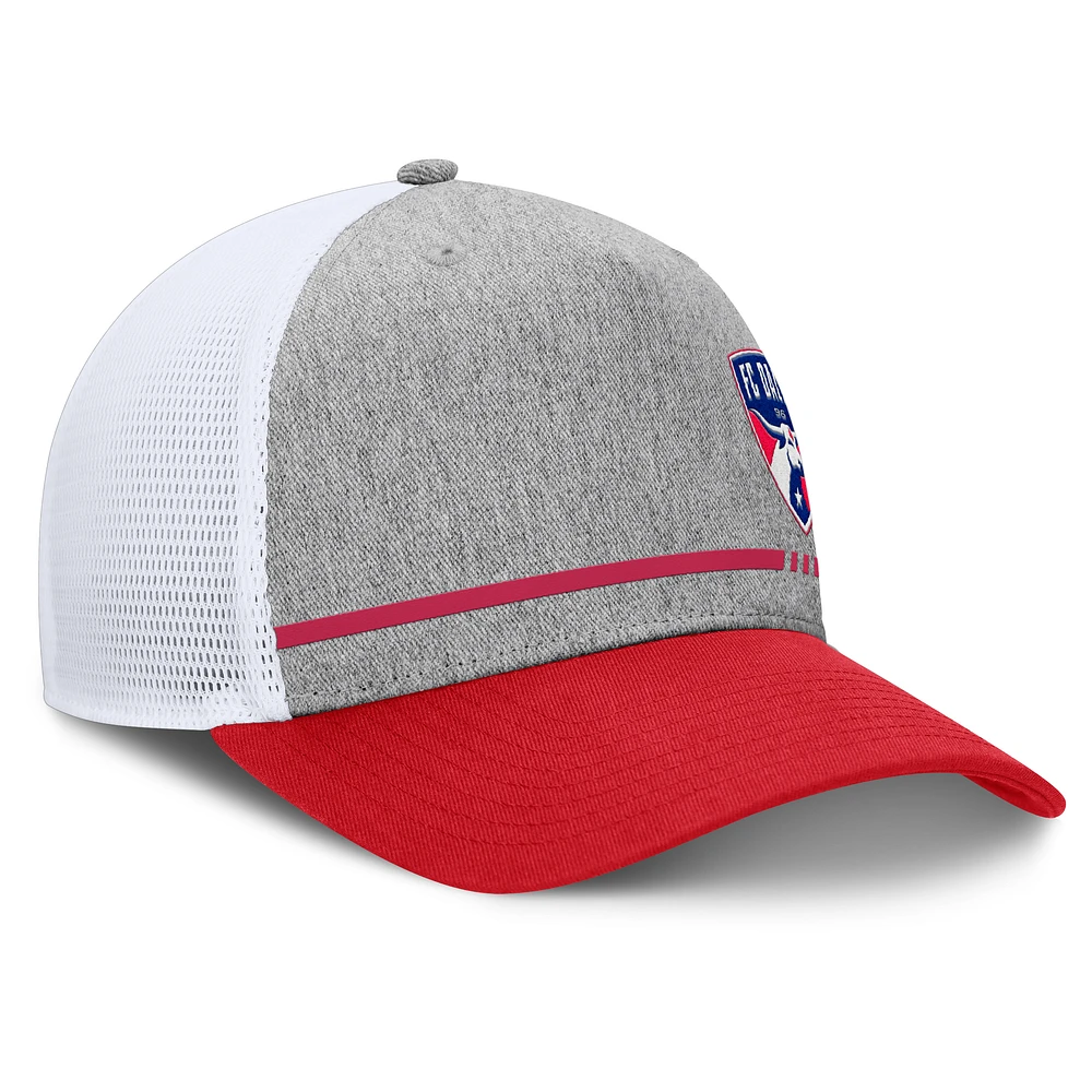 Men's Fanatics Heather Gray FC Dallas Low Block Trucker Adjustable Hat