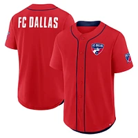Men's Fanatics Red FC Dallas Injury Time Baseball Jersey