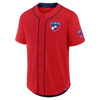 Men's Fanatics Red FC Dallas Injury Time Baseball Jersey