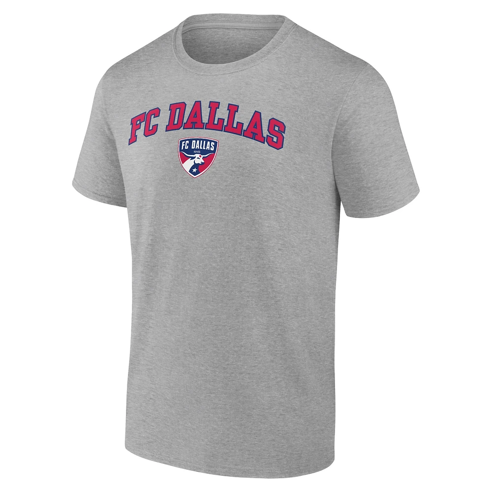 Men's Fanatics Steel FC Dallas Heart & Soul T-Shirt