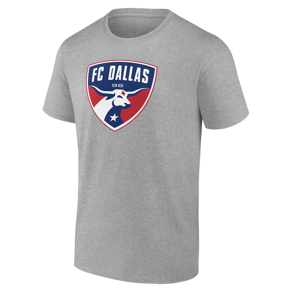 Men's Fanatics Steel FC Dallas Logo T-Shirt