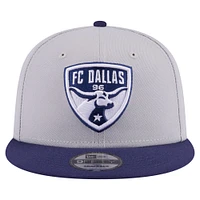 Men's New Era Gray FC Dallas Color Pack Two-Tone 9FIFTY Snapback Hat