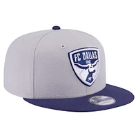 Men's New Era Gray FC Dallas Color Pack Two-Tone 9FIFTY Snapback Hat