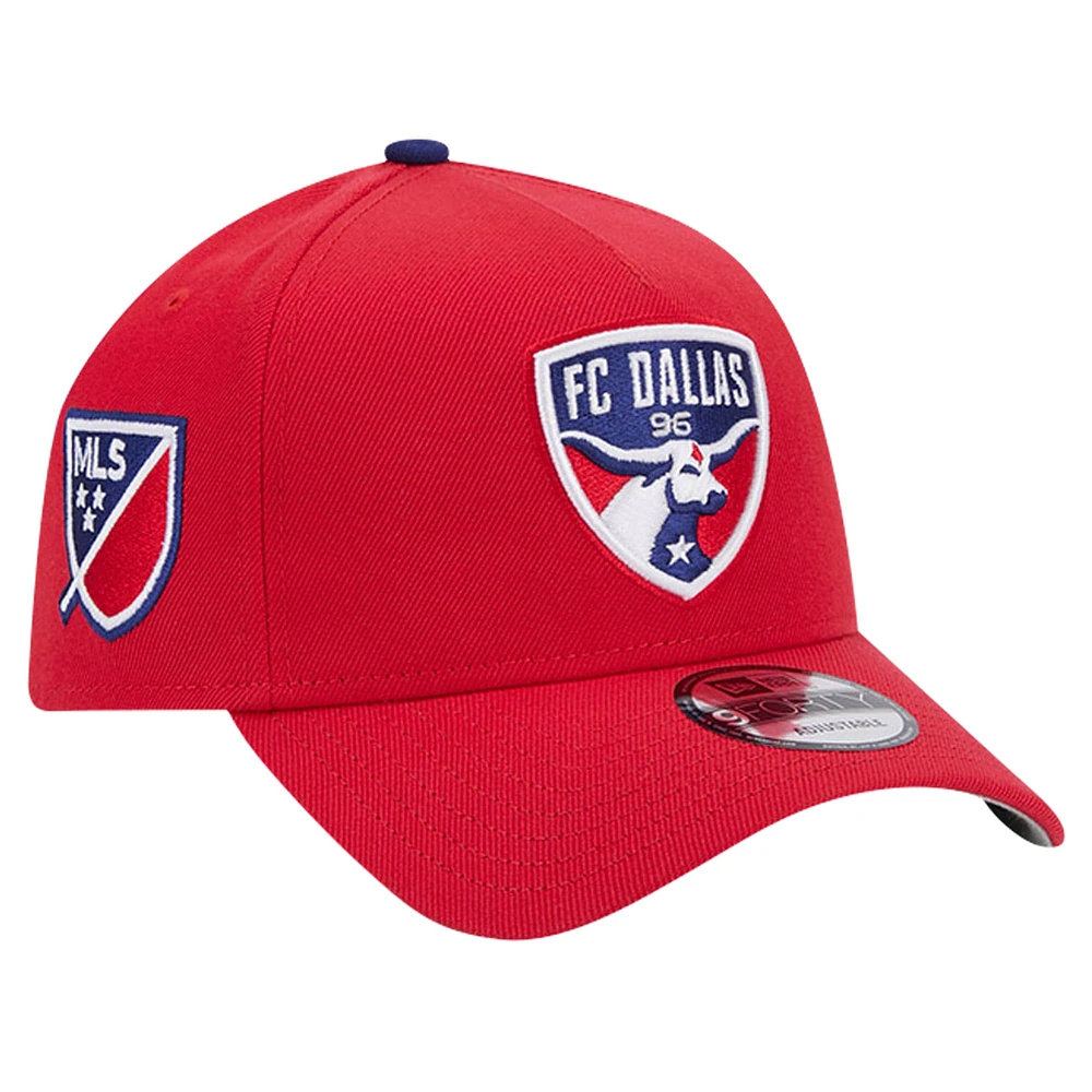 Casquette ajustable 9FORTY A-Frame FC Dallas 2024 Kick Off Collection New Era pour homme, rouge