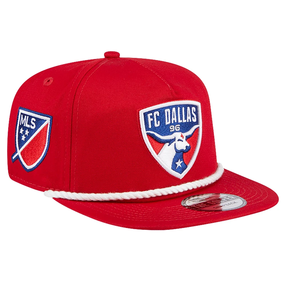 Men's New Era Red FC Dallas The Golfer Kickoff Collection Adjustable Hat