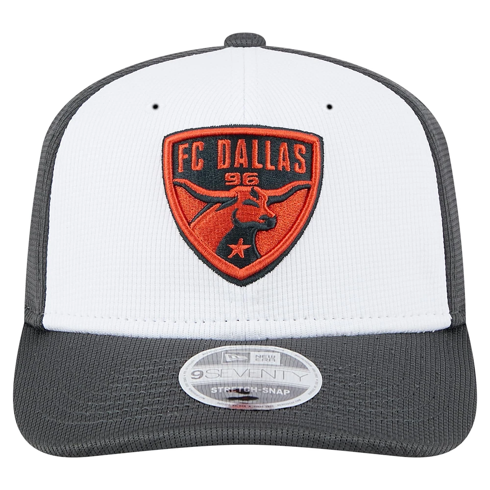 Men's New Era  White/Gray FC Dallas 2025 Jersey Hook 9SEVENTY Stretch-Snap Hat