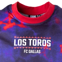 T-shirt surdimensionné Sport Design Suède rouge/bleu FC Dallas City Soul pour homme