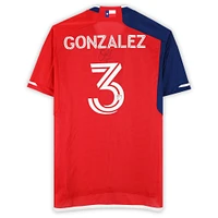 Omar Gonzalez FC Dallas Autographed Match-Used #3 Red adidas Jersey from the 2024 MLS Season - Size L