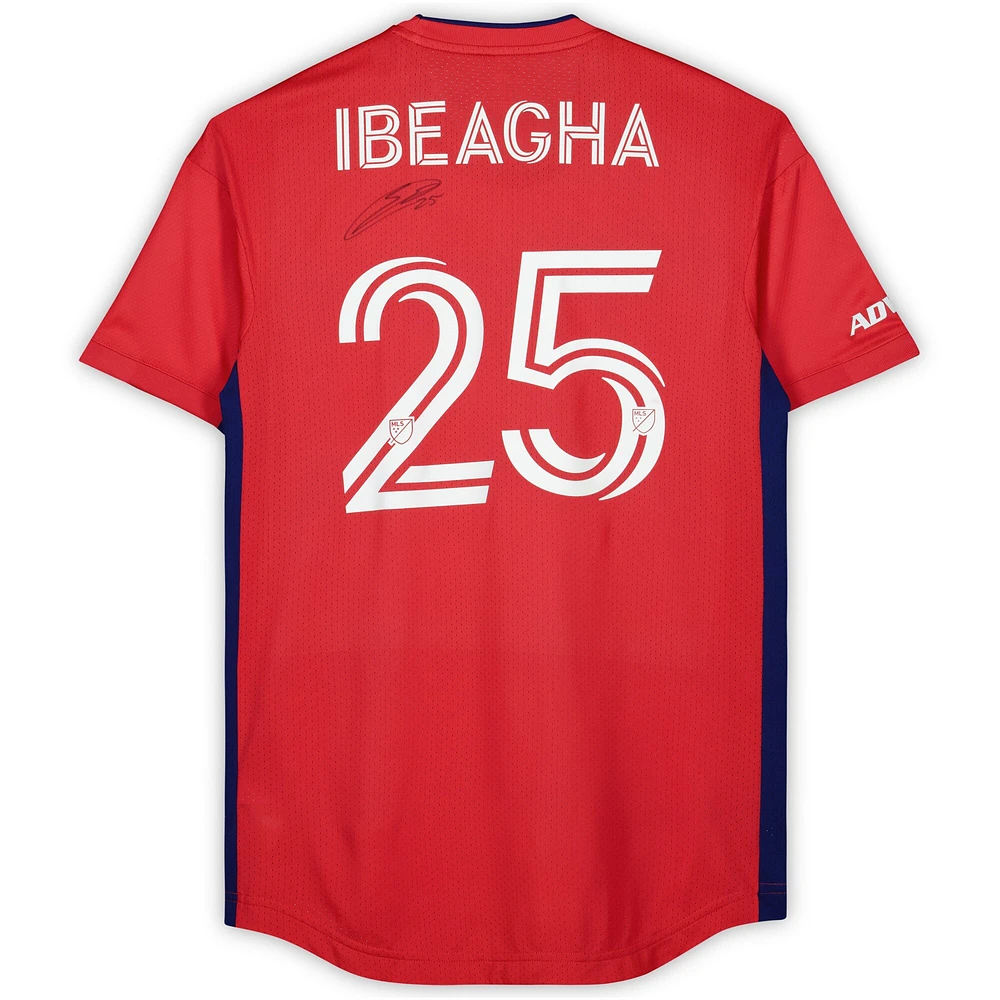 Sebastien Ibeagha FC Dallas Autographed Match-Used #25 Jersey from the 2023 MLS Season