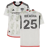 Sebastien Ibeagha FC Dallas Autographed Match-Used #25 White adidas Jersey from the 2024 MLS Season - Size L