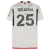 Sebastien Ibeagha FC Dallas Autographed Match-Used #25 White adidas Jersey from the 2024 MLS Season - Size L