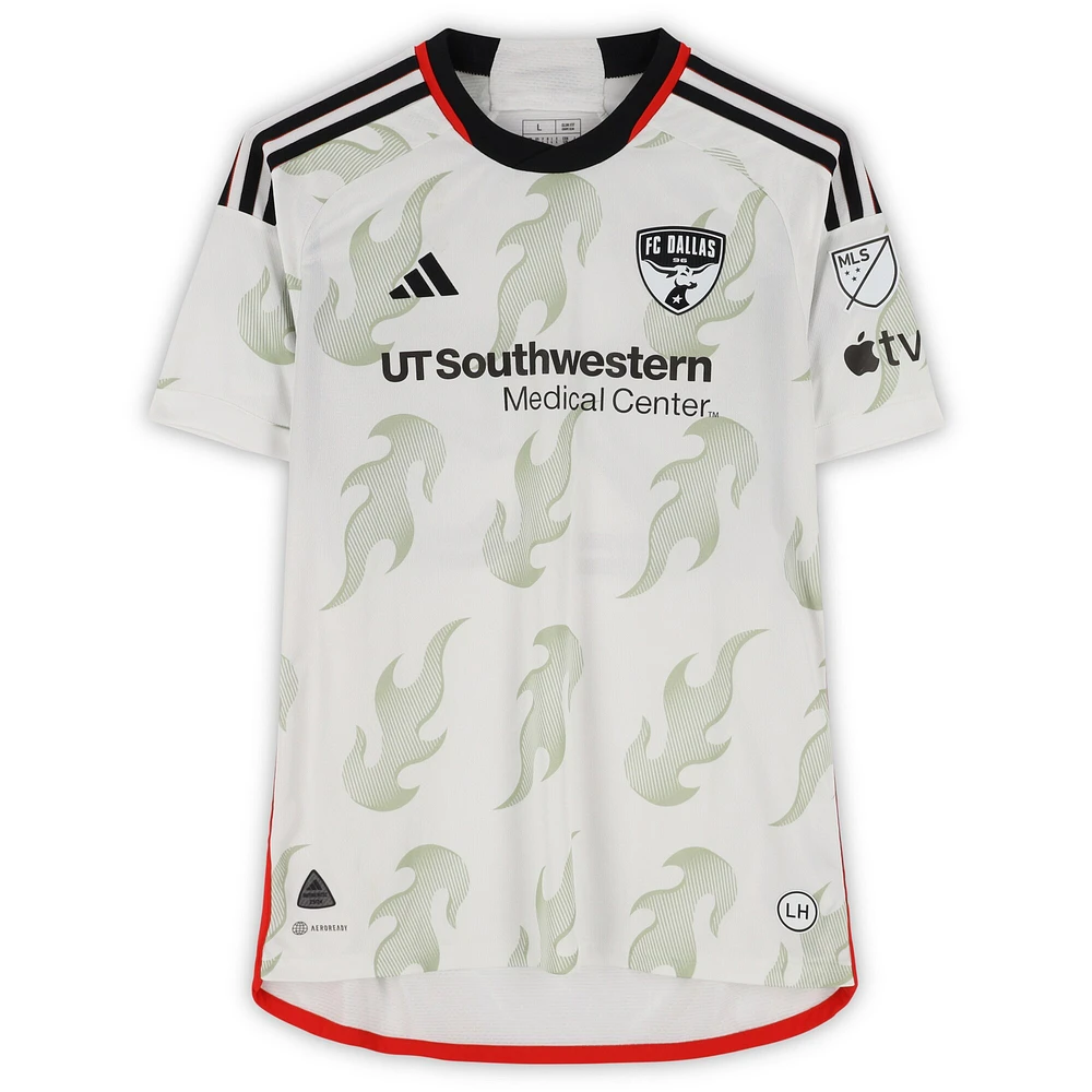 Sebastien Ibeagha FC Dallas Autographed Match-Used #25 White adidas Jersey from the 2024 MLS Season - Size L