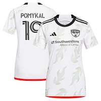 Women's adidas Paxton Pomykal White FC Dallas 2023 Burn Baby Replica Player Jersey