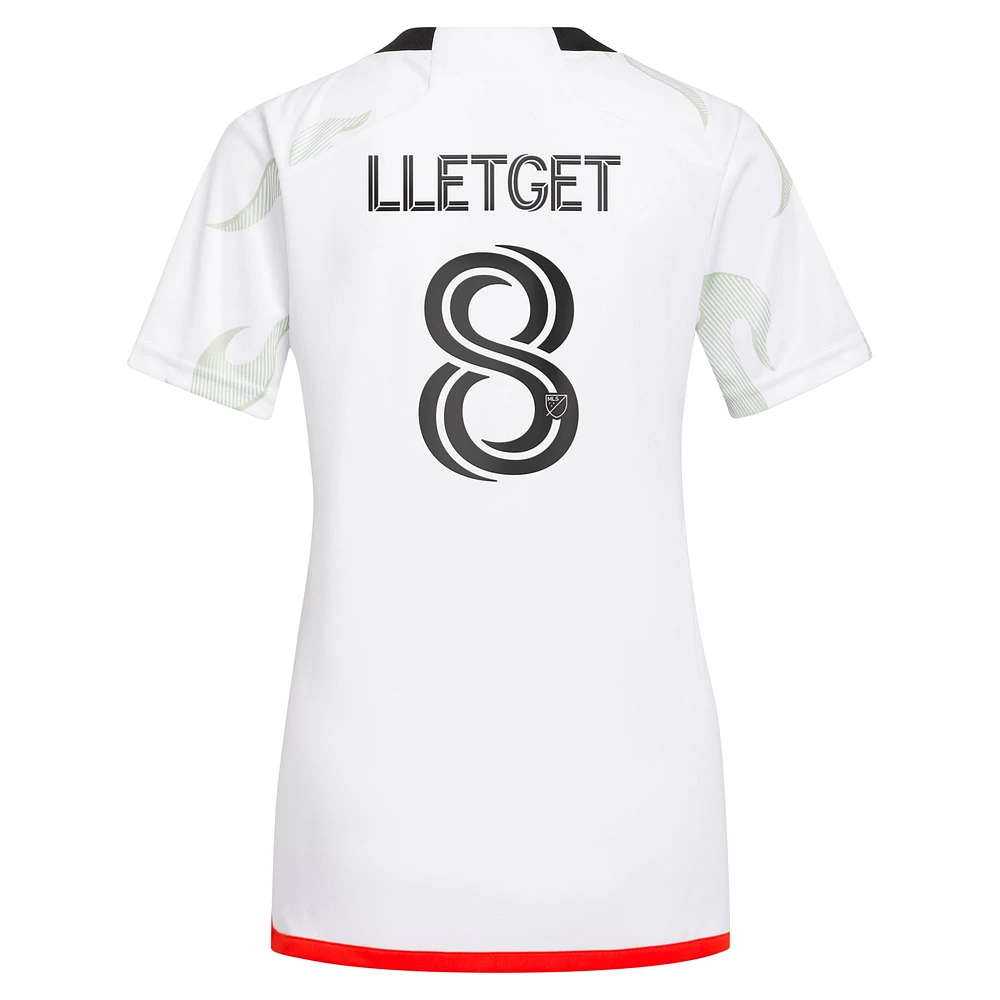 Women's adidas Sebastian Lletget White FC Dallas 2024 Burn Baby Replica Player Jersey