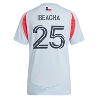 Women's adidas Sebastien Ibeagha Light Blue FC Dallas 2025 The Inferno Kit Replica Player Jersey