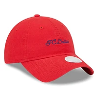 Casquette réglable rouge FC Dallas Throwback 9TWENTY New Era pour femme