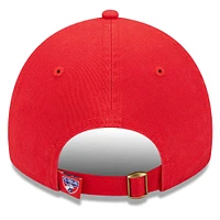 Casquette réglable rouge FC Dallas Throwback 9TWENTY New Era pour femme