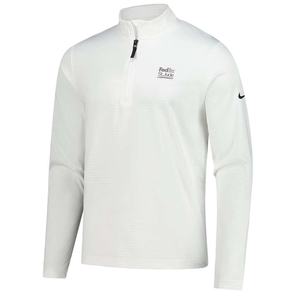 Men's Nike  White FedEx St. Jude Championship Performance Victory Quarter-Zip Pullover