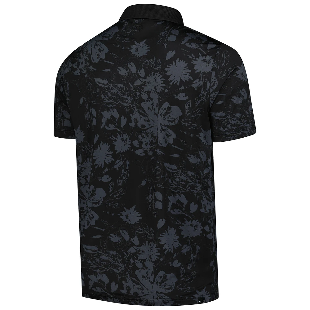 Polo Puma noir FedEx St. Jude Championship MATTR Rose pour homme
