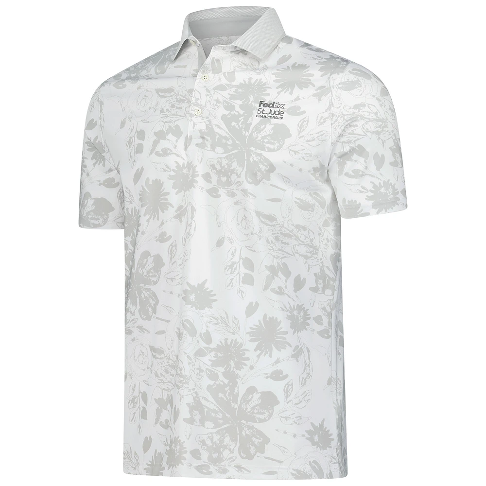 Men's Puma  White FedEx St. Jude Championship MATTR Rose Polo