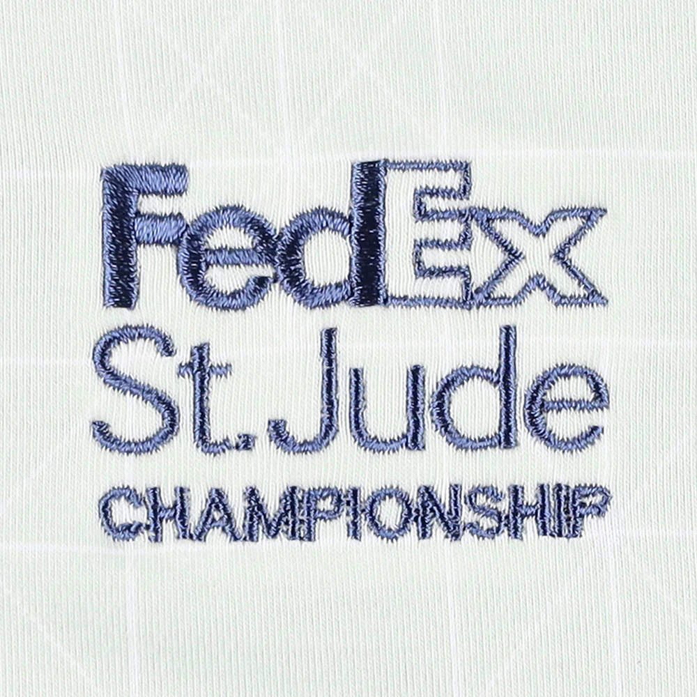 Men's adidas Green FedEx St. Jude Championship Go-To Printed Tri-Blend Polo