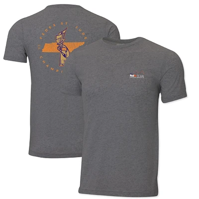 Men's Ahead  Heather Gray 2023 FedEx St. Jude Championship Instant Classic Trophy Tri-Blend T-Shirt