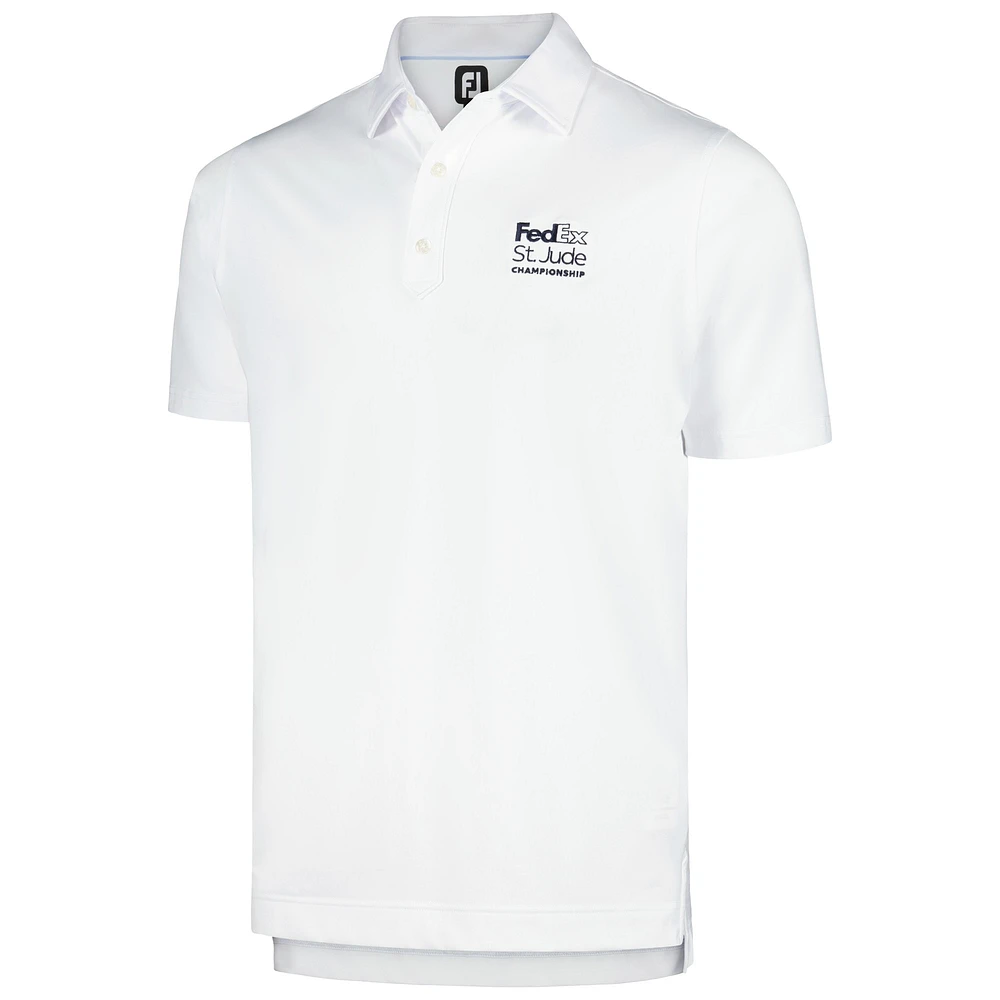 Men's FootJoy White FedEx St. Jude Championship Lisle ProDry Polo