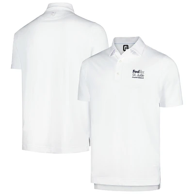 Polo FootJoy blanc FedEx St. Jude Championship Lisle ProDry pour hommes