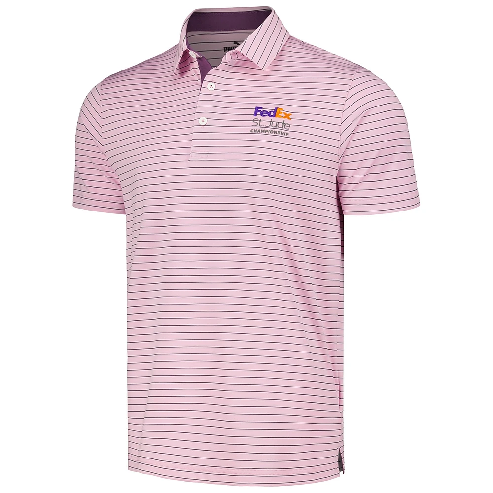 Men's Puma Pink FedEx St. Jude Championship Bay MATTR Polo