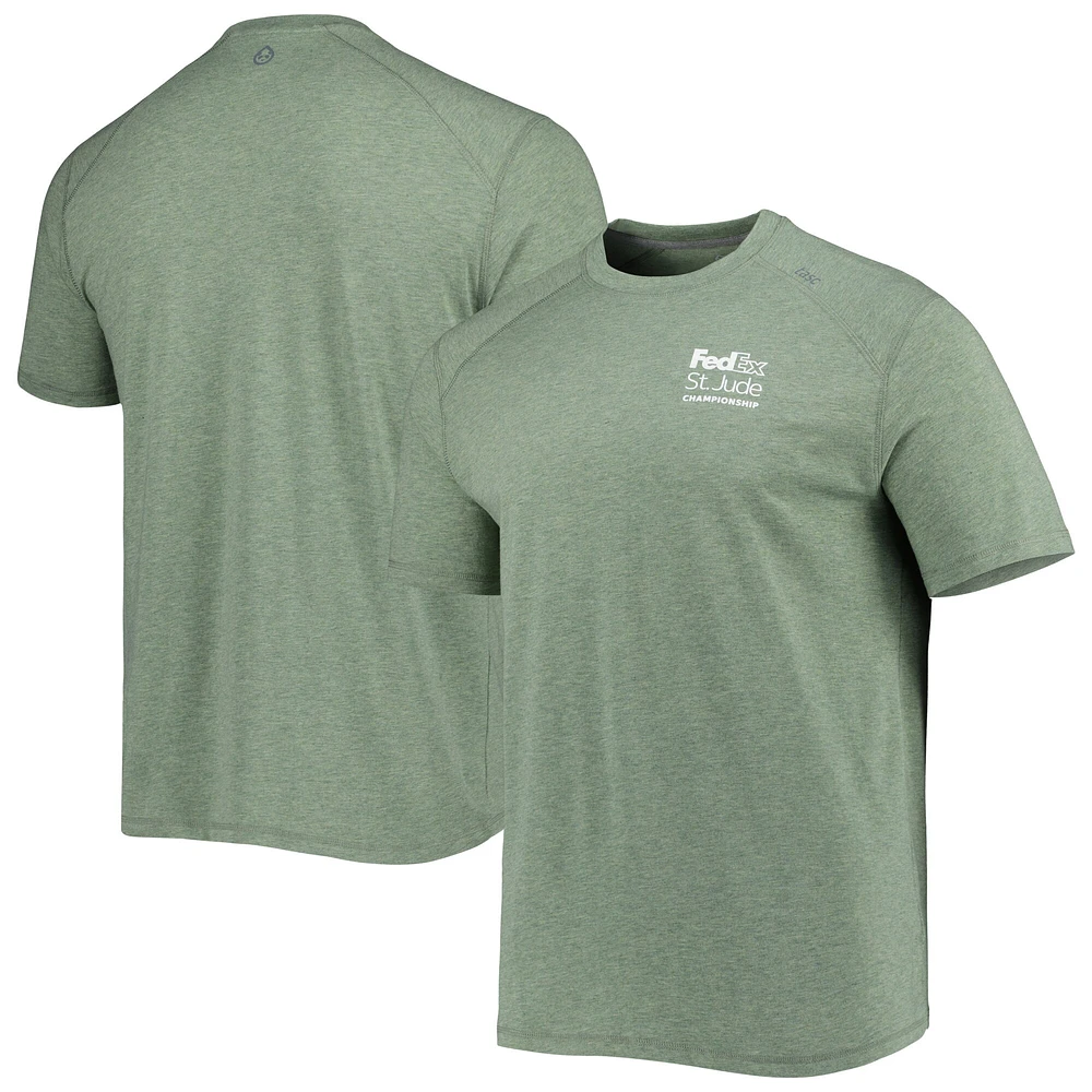 Tasc Performance Heather Green T-shirt FedEx St. Jude Championship Carrollton pour homme