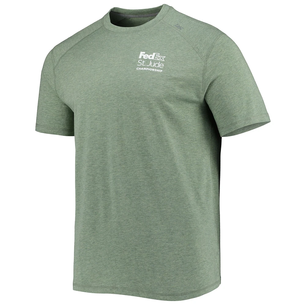 Tasc Performance Heather Green T-shirt FedEx St. Jude Championship Carrollton pour homme