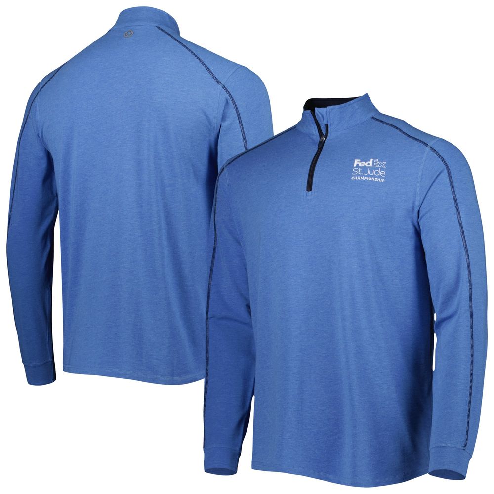 Men's tasc Performance Heathered Royal FedEx St. Jude Championship  Carrollton Quarter-Zip Jacket