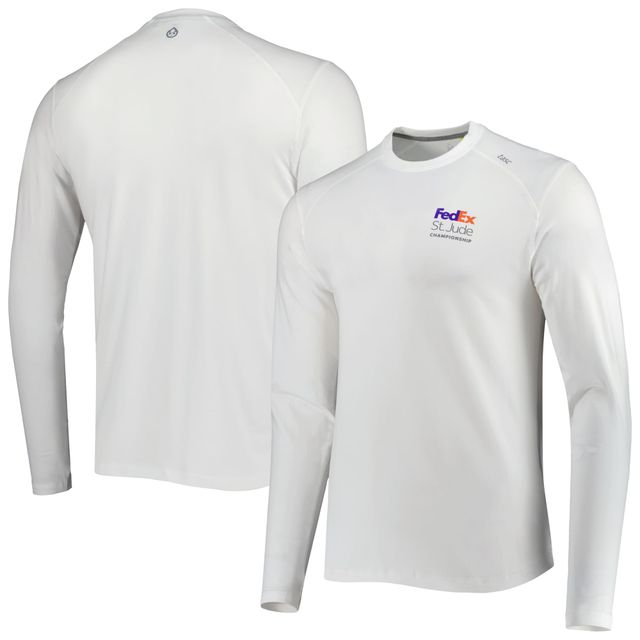 Tasc Performance T-shirt à manches longues FedEx St. Jude Championship Carrollton blanc pour hommes