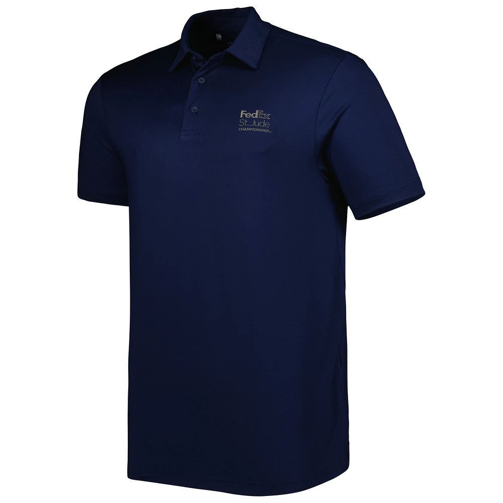 Polo vert Under Armour FedEx St. Jude Championship T2 pour homme bleu marine