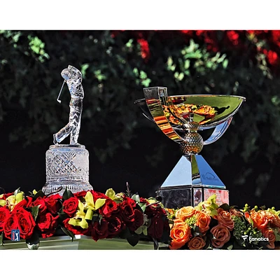 Unsigned FedEx Cup & Tour Championship Trophies PGA Photograph