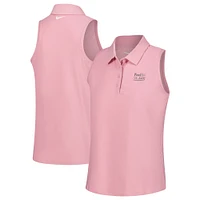 Women's Nike  Pink FedEx St. Jude Championship Performance Victory Sleeveless Polo