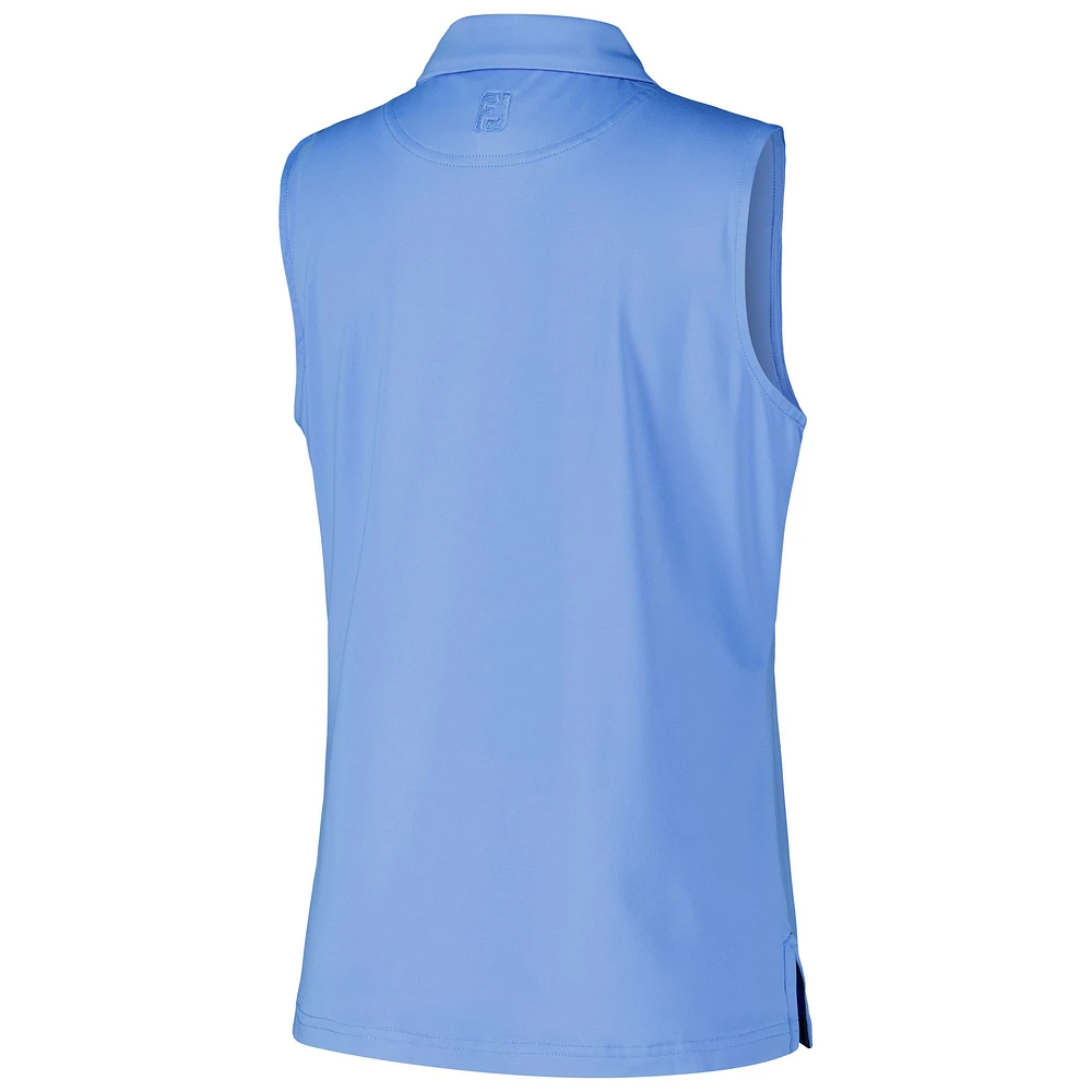 Women's FootJoy Light Blue FedEx St. Jude Championship Sleeveless Polo