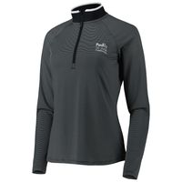 Women's Under Armour Black FedEx St. Jude Championship T2 Green Stripe Raglan Quarter-Zip Top