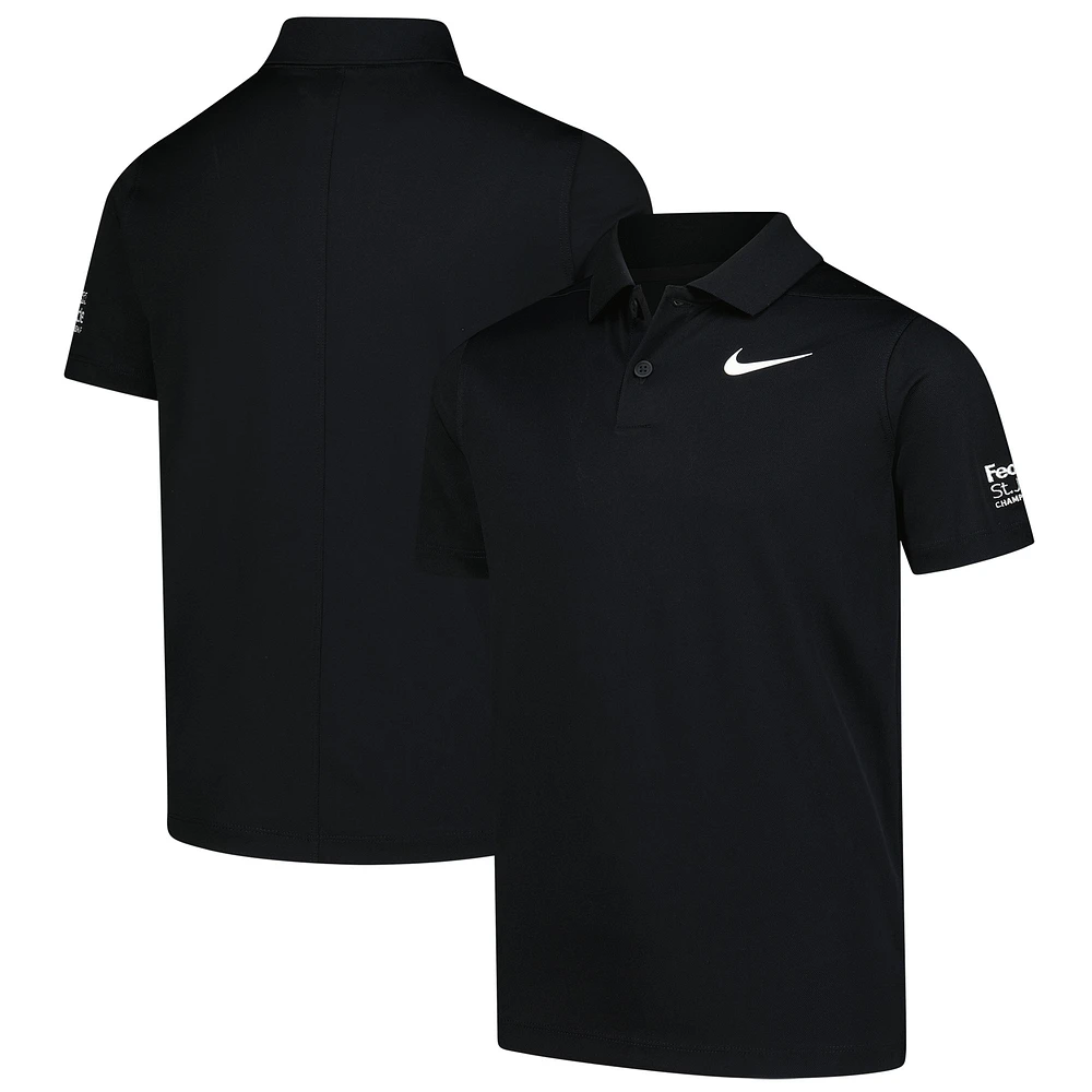 Youth Nike  Black FedEx St. Jude Championship Performance Victory Polo