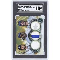 Fernando Tatis Jr., Vladimir Guerrero Jr. et Pete Alonso 2019 Topps Triple Threads Triple Game Used Relic Gold #RCC-TGAL #4/9 SGC Authentifié 10 Rookie Card