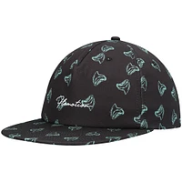 Casquette Snapback Flomotion noire à pleines dents pour hommes