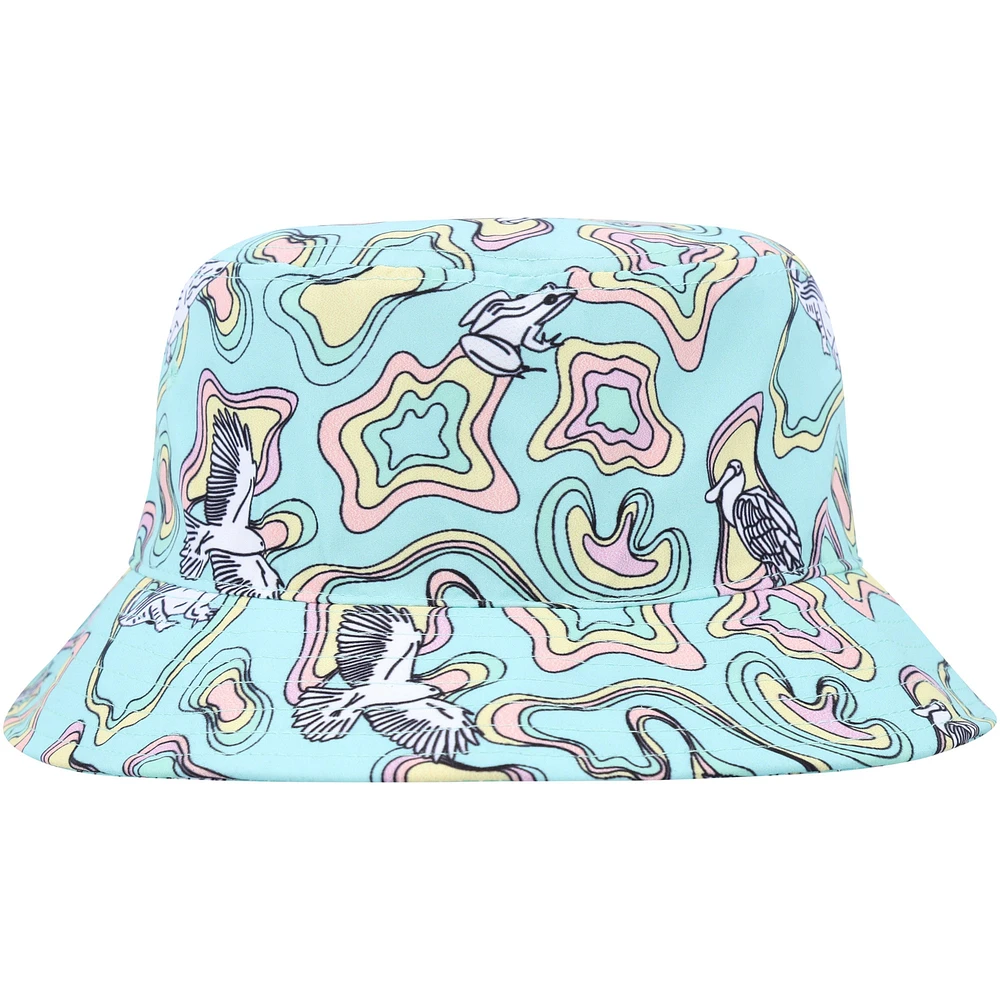 Men's Flomotion Light Blue Topo Bucket Hat