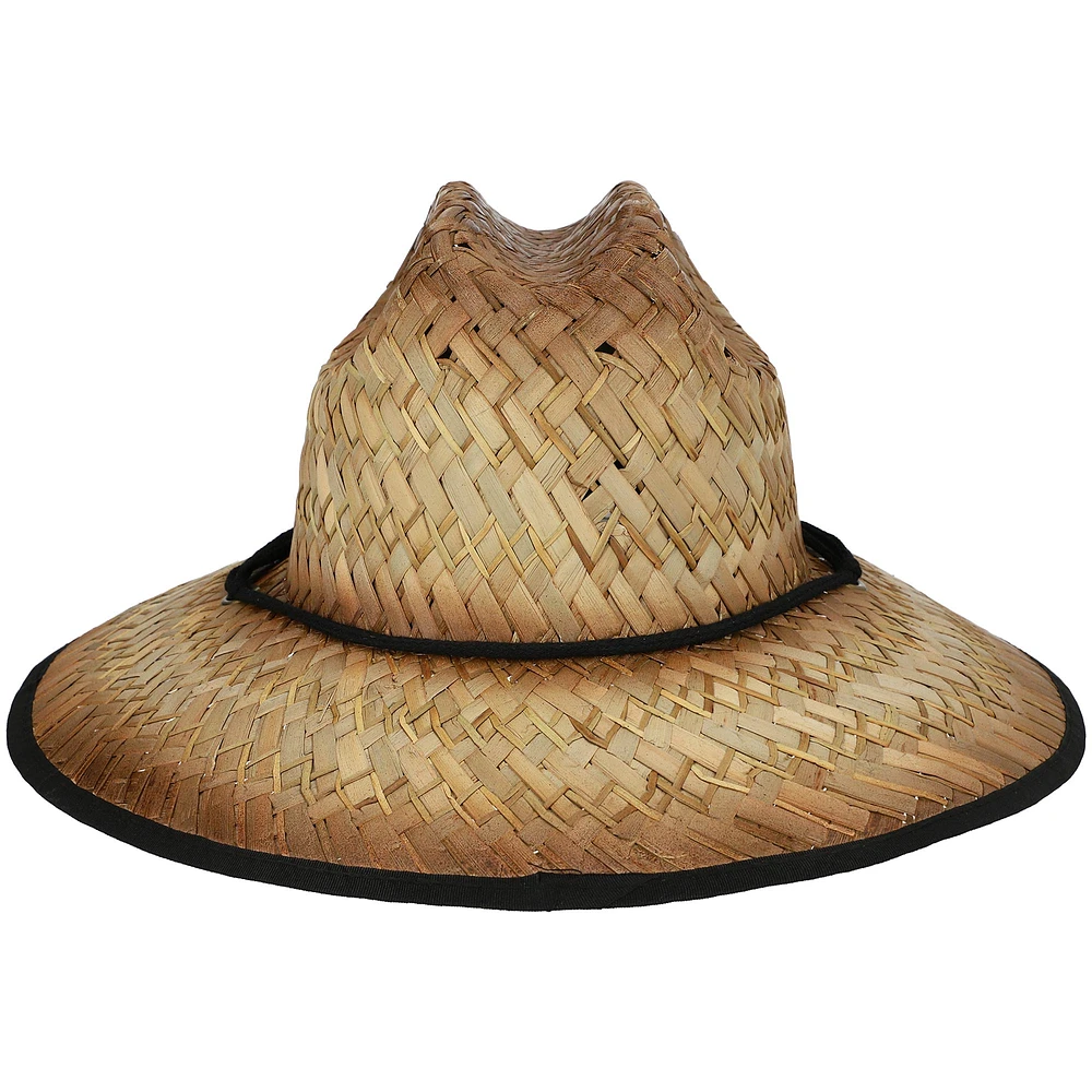 Chapeau de sauveteur en paille Flomotion Natural Rum Club pour hommes