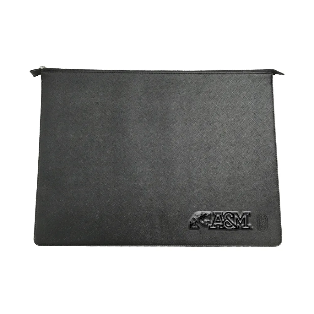 Florida A&M Rattlers Debossed Faux Leather Laptop Case - Black