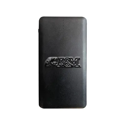 Florida A&M Rattlers Debossed Faux Leather Power Bank - Black