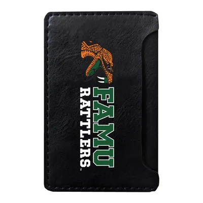 Florida A&M Rattlers Faux Leather Phone Wallet Sleeve - Black