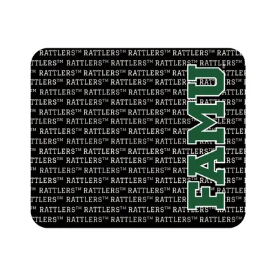 Florida A&M Rattlers Repeat Text Mouse Pad - Black