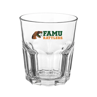 Florida A&M Rattlers 13oz. Hexagon Rock Glass