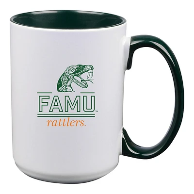 Florida A&M Rattlers 15oz. Classic Crew Inner Color Ceramic Mug